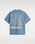 The Vans Mens Posted T-Shirt in Bluestone