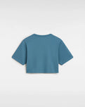 The Vans Womens Retro V Crop II T-Shirt in Bluestone