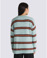 The Vans Womens Suzie Stripe Jumper in Grey Mist