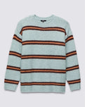 The Vans Womens Suzie Stripe Jumper in Grey Mist