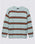 The Vans Womens Suzie Stripe Jumper in Grey Mist