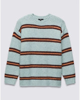 The Vans Womens Suzie Stripe Jumper in Grey Mist