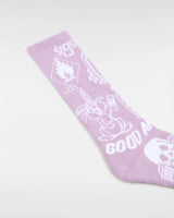 The Vans Mens Bubs 66 Crew Socks in Lavender Mist