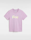 The Vans Girls Girls The Funk T-Shirt in Lavender Mist