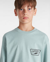 Boys Full Patch Back T-Shirt in Grey Mist & Black