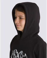 The Vans Boys Boys Burnout Hoodie in Black