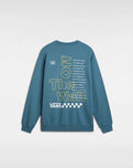 The Vans Mens Posted Loose Sweatshirt in Bluestone