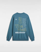 The Vans Mens Posted Loose Sweatshirt in Bluestone