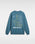 The Vans Mens Posted Loose Sweatshirt in Bluestone