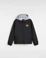 The Vans Boys Boys Riley II Coach Jacket in Black