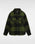 The Vans Mens Denby Fuzzy Shirt in Black & Loden Green