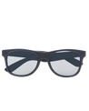 The Vans Spicoli 4 Shades Sunglasses in Matt Black & Silver Mirror