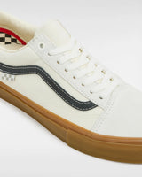 The Vans Mens Skate Old Skool Shoes in Marshmallow & Gum