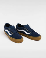 The Vans Mens Chukka Low Sidestripe Shoes in Navy & Gum