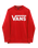 The Vans Boys Boys Classic Sweatshirt in True Red & White