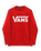 The Vans Boys Boys Classic Sweatshirt in True Red & White