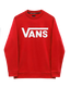 The Vans Boys Boys Classic Sweatshirt in True Red & White