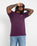 The Vans Mens Left Chest Logo T-Shirt in Blackberry Wine