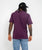 The Vans Mens Left Chest Logo T-Shirt in Blackberry Wine