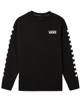 The Vans Boys Boys Exposition Check Sweatshirt in Black