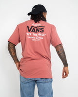 The Vans Mens Holder Classic T-Shirt in Withered Rose & Black