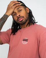 The Vans Mens Holder Classic T-Shirt in Withered Rose & Black