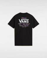 The Vans Mens Holder T-Shirt in Black & Lavender Mist