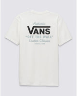 The Vans Mens Holder T-shirt in Marshmallow & Frost Grey