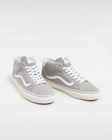 The Vans Mens Mid Skool 37 Shoes in Drizzle & White