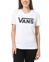 The Vans Womens Flying V T-Shirt in White & Black