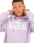 The Vans Mens Classic II Hoodie in Lavender Frost