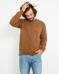 The Vans Mens Left Chest Hit T-Shirt in Coffee Liqueur & Black