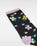 The Vans Womens Ticker Socks in Black & Lavender Mist