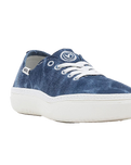 The Vans Mens Circle Vee Shoes in Ocean Blue