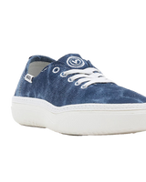 The Vans Mens Circle Vee Shoes in Ocean Blue