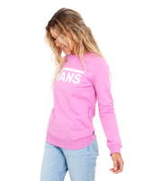 The Vans Womens Classic V II Sweatshirt in Cyclamen