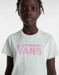 The Vans Girls Girls Flying V Crew T-Shirt in Pale Aqua