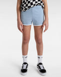 The Vans Girls Girls SAS Jog Shorts in Dusty Blue