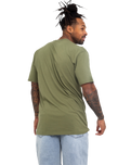 The Vans Mens Classic Easy Box T-Shirt in Olive & White