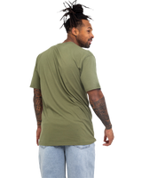 The Vans Mens Classic Easy Box T-Shirt in Olive & White