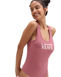 The Vans Womens Flying V Bodysuit in Deco Rose