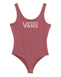 The Vans Womens Flying V Bodysuit in Deco Rose