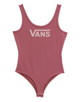 The Vans Womens Flying V Bodysuit in Deco Rose