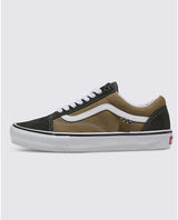 The Vans Mens Skate Old Skool Shoes in Gothic Olive