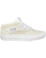 The Vans Mens Skate Half Cab Shoes in DAZ White