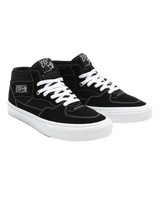 The Vans Mens Skate Half Cab Shoes in Black & White