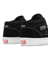 The Vans Mens Skate Half Cab Shoes in Black & White