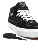 The Vans Mens Skate Half Cab Shoes in Black & White