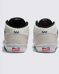 The Vans Mens Skate Half Cab Shoes in White & Black