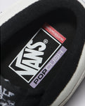 The Vans Mens Skate Half Cab Shoes in White & Black